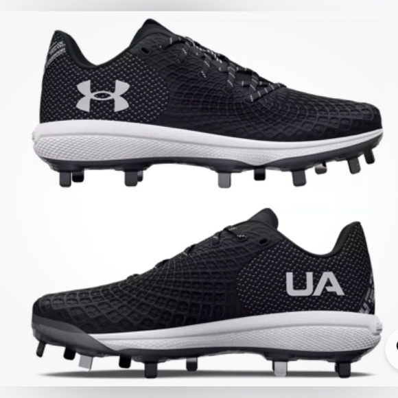 Under Armour Glyde 2 MT Molded Softball Cleats Women's Size9Black Athletic Metal - Picture 1 of 10